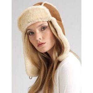 Ugg Shearling Trapper Hat | genuine fur | size Large | Like New